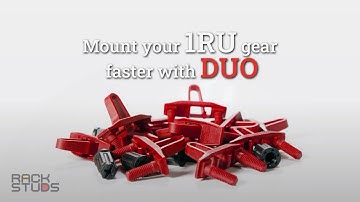 Meet the NEW Rackstuds DUO, the revolutionary 1RU mounting solution