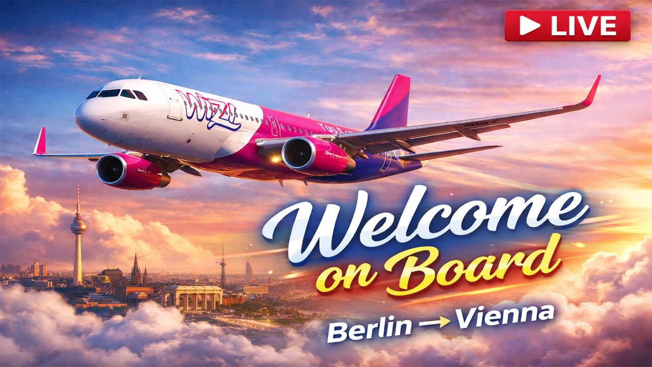 LIVE: Wizz Air Airbus A320 | Berlin (BER) → Vienna (VIE) | Flight Deck Experience ✈️