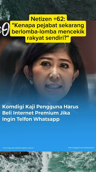 Panggilan Whatsapp harus beli Premium kata Komdigi