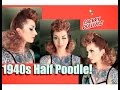 FAST 1940s Half Poodle Vintage Hair Tutorial by CHERRY DOLLFACE