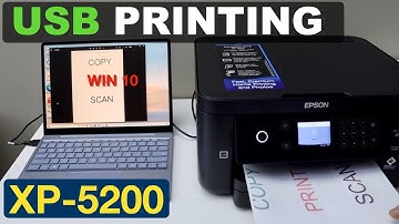 Epson XP-5200 USB Printing Windows Laptop.