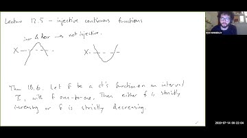 Lecture 12.5 - Injective Continuous Functions