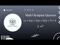 ||OLYMPIAD QUESTION||#maths #olympiad #logic #braintestsolution #solution #viralvideo #exam #shorts