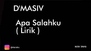 Download lagu D Masiv Apa Salahku KITATAHU... mp3