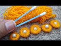 Amazing Trick Wool flower very easy hand embroidery @SanaHandStitch