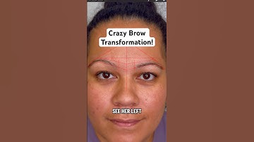 Insane Brow Transformation! #transformation #browtattoo #before andafter #glowup #ombre #brows
