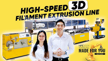 NEW High-Speed 3D Filament Extrusion Line + NPE
