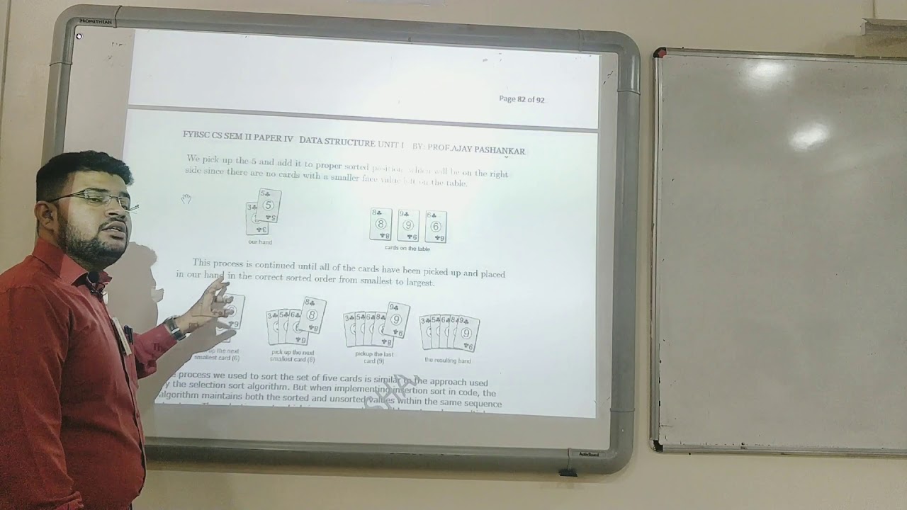 SELECTION AND INSERTION SORT DATA STRUCTURES - YouTube