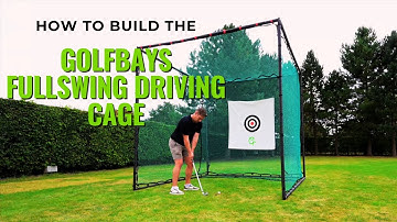 GolfBays Full Swing Golf Practice Driving Net Cage, Step By Step Build Instructions