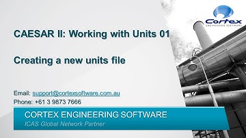 Caesar II Working With Units 01