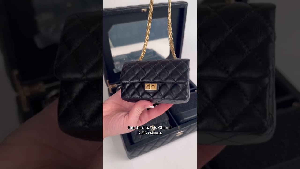 CHANEL Success Story Set of 4 Mini Bags with Trunk Black