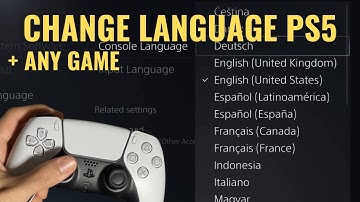 How to Change Language in PS5 Menu + Change Language in Any Game (Which Has No Settings)