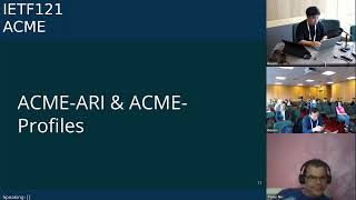 IETF 121: Automated Certificate Management Environment (ACME) 2024-11-06 13:00
