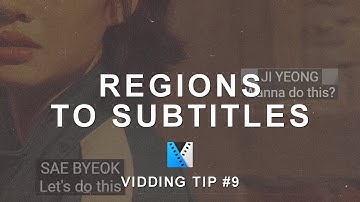 Regions to Subtitles (script) | Vidding Tip #9