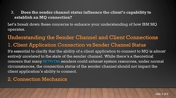 Understanding MQ Channel RETRYING Status: Connection Issues Explained