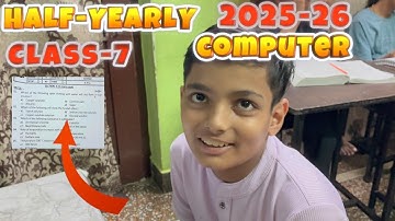 Class-7 Computer(IT)/ Half Yearly Exam Question Paper || Model Paper For Session 2025-26 ||