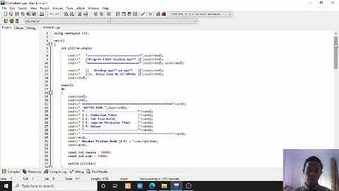 Program penjualan tiket bioskop menggunakan Dev C++