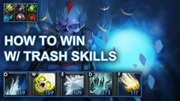 Dota 2 Custom Hero Chaos - Lich How to Win with Trash Skills