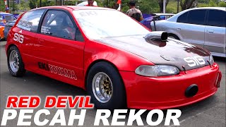 ESTILO 'RED DEVIL' DARI LAMPUNG, SANG PEMEGANG REKOR BARU DRAG RACE