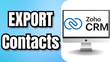 How to EXPORT Contacts From ZOHO CRM