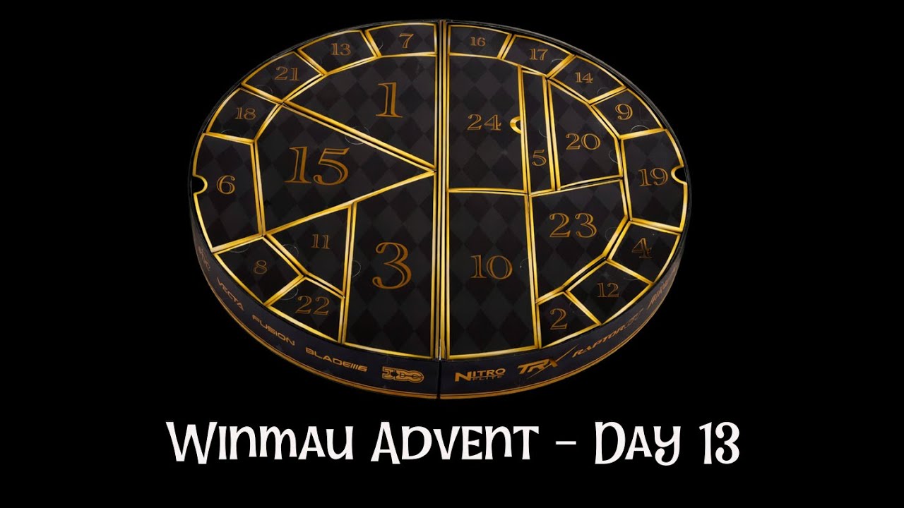Watch Day 13 - Winmau Advent Calendar on YouTube Watch Day 13 - Winmau Advent Calendar on YouTube