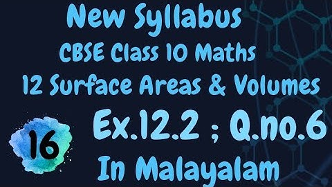 Exercise 12.2 Q.no.6 Cbse Class 10 Maths Chapter 12 New Syllabus In Malayalam