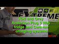 Red and Grey Anderson Plug 3 Way fridge and Caravan charging systems