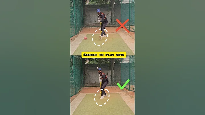 Secret to play spin🏏 #cricket #batting #thrivecricket