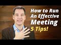 5 Tips for Running Effective Meetings 📝