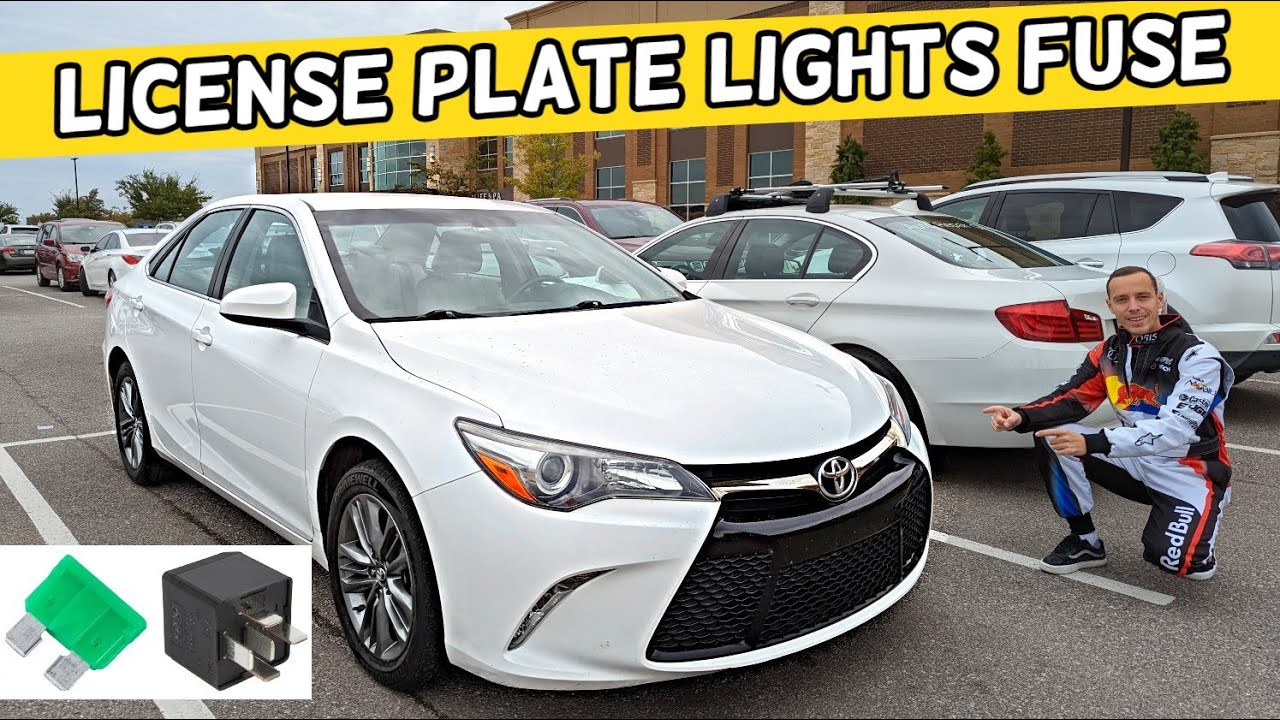 TOYOTA CAMRY LICENSE PLATE LIGHT FUSE LOCATION, TAG LIGHT NOT WORKING