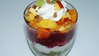 VERRINE DE FRUIT FRAIS AU SPÉCULOOS FACILE ET RAPIDE