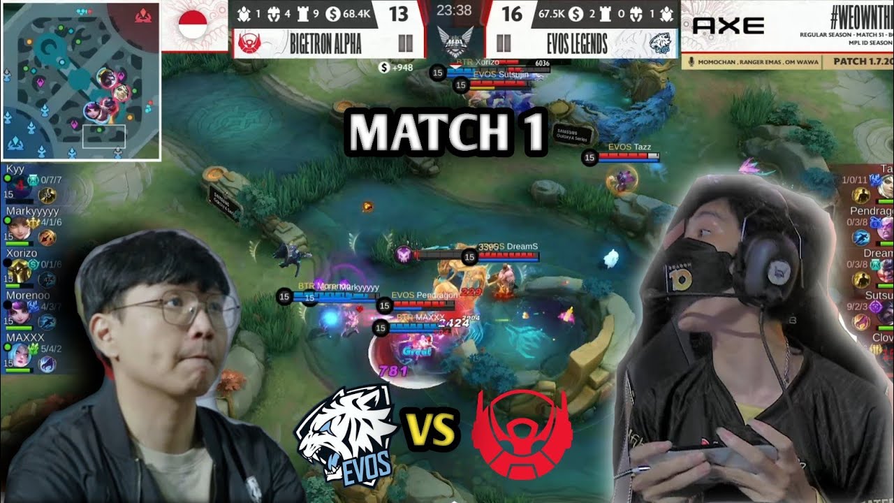 EVOS VS BTR !! MATCH 1 - MPL ID SEASON 10 - YouTube