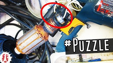 MOTOR PUZZLE! Restoring A Hammer Drill Part 1 - Checking For Completeness And Damage #HowTo #DIY
