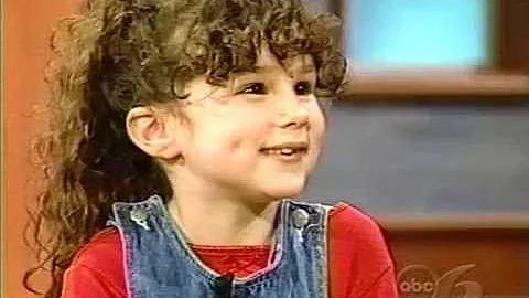 Hallie Eisenberg  interview 1998. Age 6