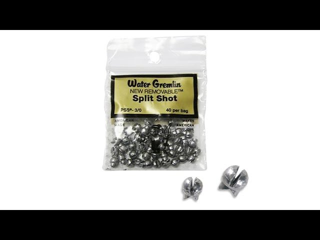 Water Gremlin Removable Split Shot - Fly Fishing Weights 