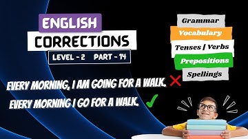 Learn English with Common Errors Level 2 Part 14 | Spotting errors | English Mistakes