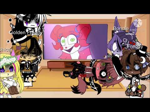 Fnaf 1+Puppet react to Afton Family(All of the videos made by Bendy The Bunny)~
