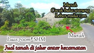 Tanah 2 muka murah cocok untuk buka warung