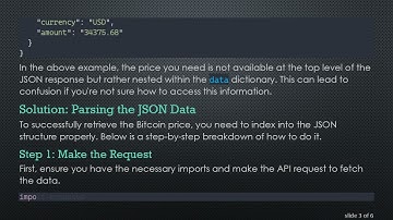 How to Access Nested JSON Data for Bitcoin Prices in Python