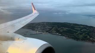 Ryanair beautiful touchdown into Dublin Airport