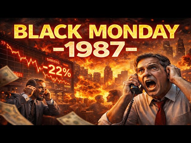 BLACK MONDAY 1987: The Day the Stock Market Crashed 22% (Lost $500