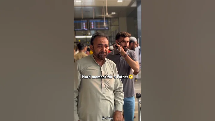 Father getting Emotional at airport 🥺 #father #son #emotional #airport #sad #hardest #sad #ytshort