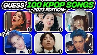 [ULTIMATE KPOP QUIZ] GUESS 100 KPOP SONGS OF 2023 - FUN KPOP GAMES 2023 screenshot 1