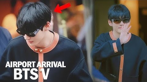 Disappointing –fans break lines & mob Taehyung right after his praise for keeping order at Airport 