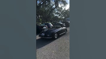 Sleek Black Porsche 356 Speedster #classiccars #porsche #classicporsches #shorts