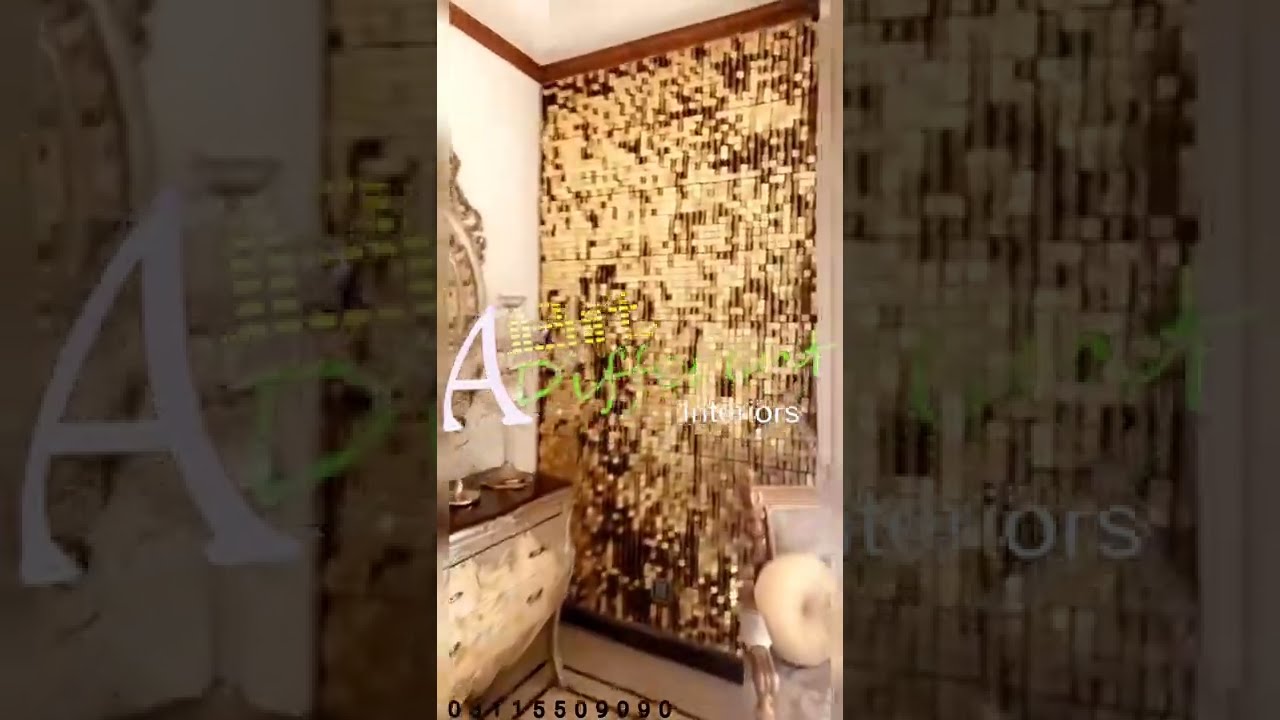 Sequin panel backdrop installed | shimmer panel | a bit different interiors