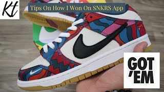 How I Won The Nike Parra Dunk On The Snkrs App! ( Tips That May Help You Win On Snkrs)