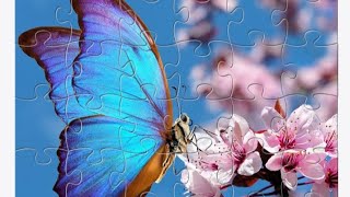 Playing puzzle butterfly 36 pcs - jigsaw puzzle screenshot 1
