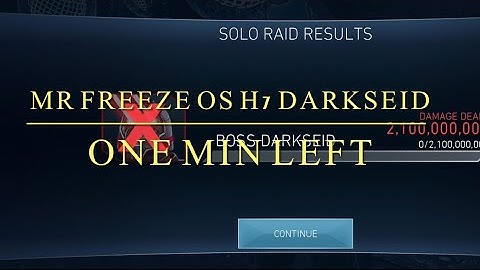 H7 DOA COMPLETED | 3rd Time | MR FREEZE OS 2.1 BILL DS | Injustice 2 Monile