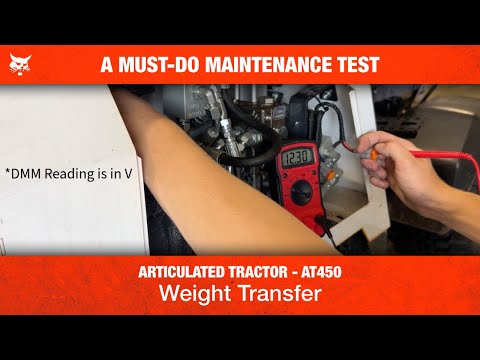 How to Check the Weight Transfer System on an AT450 | Bobcat | Articulating Tractor | Tutorial